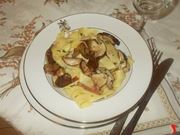 Le tagliatelle ai funghi porcini