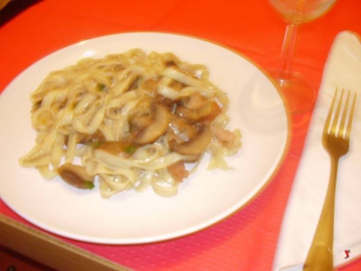 Le tagliatelle ai funghi