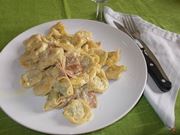 I tortellini panna e prosciutto crudo