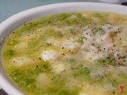 zuppa di patate piselli e riso
