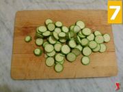 Taglio delle zucchine