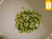 Taglio delle zucchine
