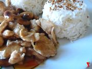 pollo alle mandorle con riso basmati