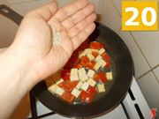 Terminare la cottura del tofu