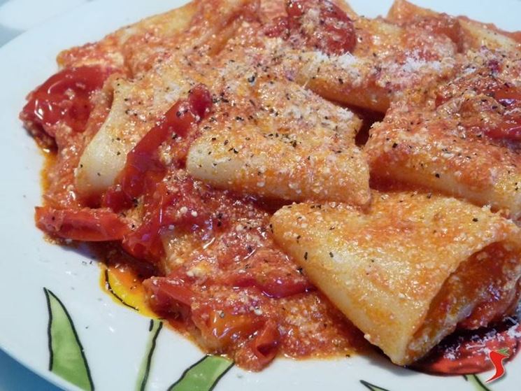 paccheri pomodorini e ricotta