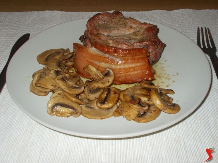 Arrosto con funghi