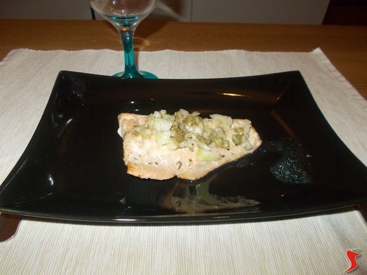 Il salmone alla griglia