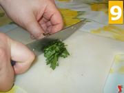 Preparare gli ingredienti per il ripieno