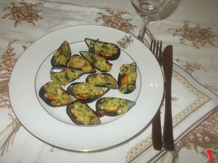 Le cozze gratinate