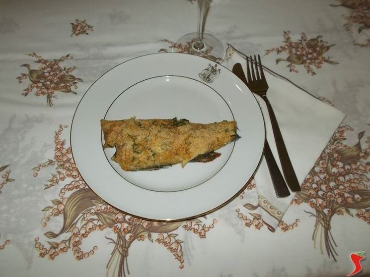 Il branzino gratinato