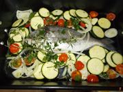 Preparate il pesce per il forno