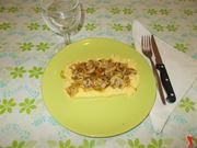 La polenta ai funghi