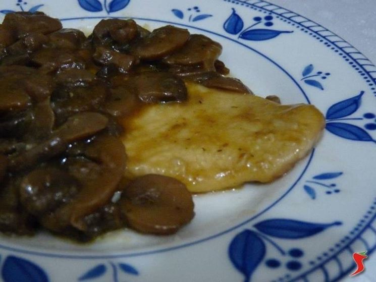 scaloppina di pollo ai funghi