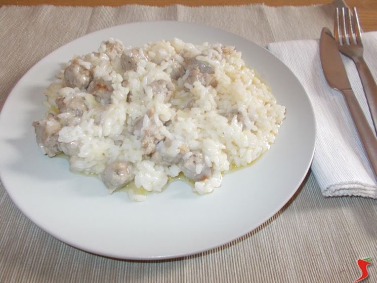 Risotto con salsicce