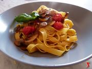 tagliatelle con i funghi