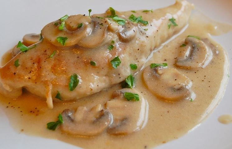 pollo e funghi