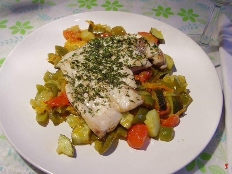 petto di pollo con verdure