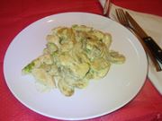 I petti di pollo panna e funghi