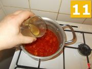 La cottura della salsa