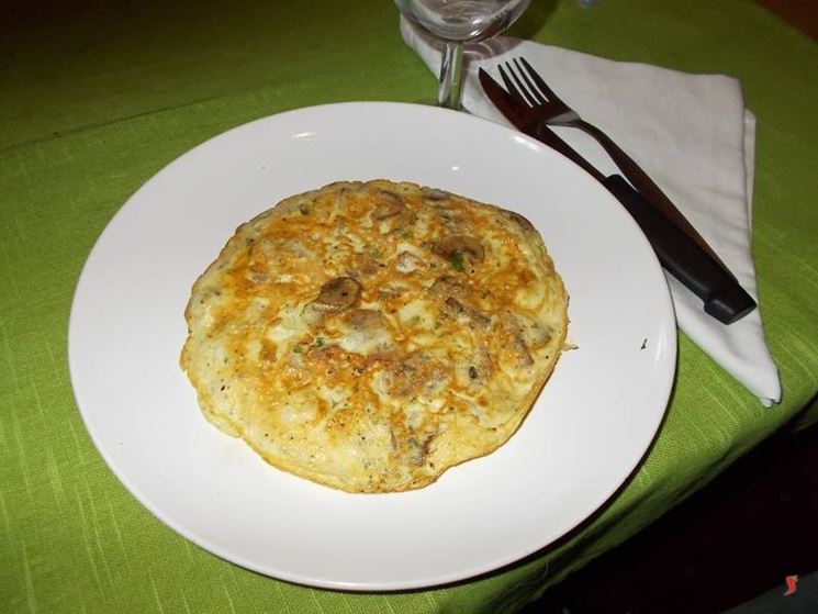 La frittata con i funghi