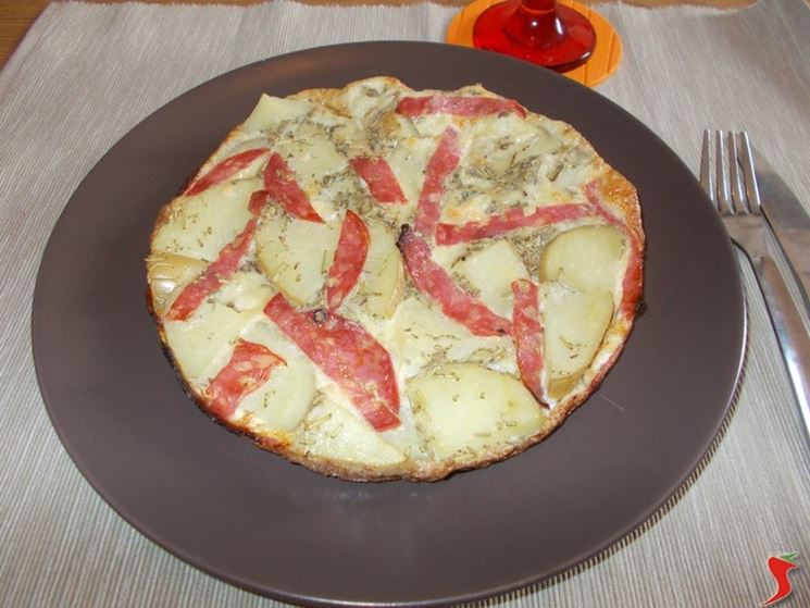 Frittata con patate al forno