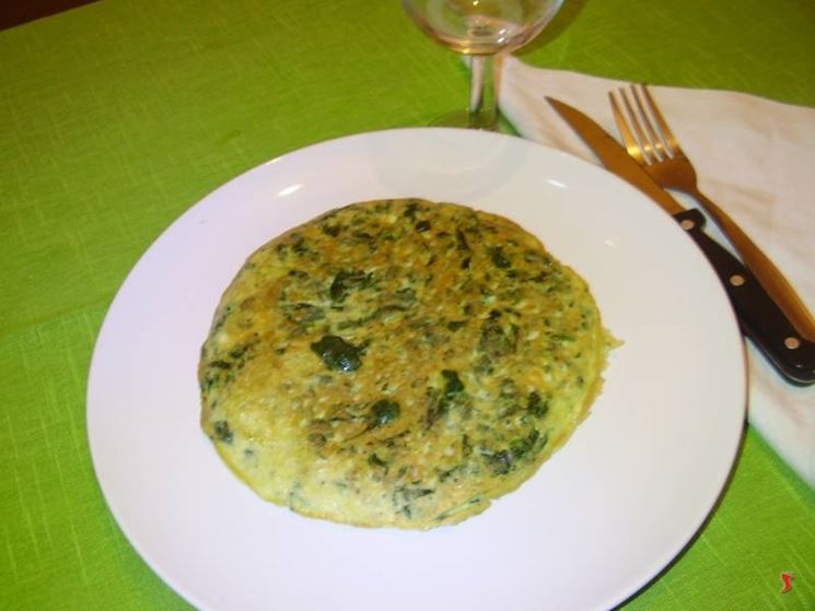 La frittata di spinaci