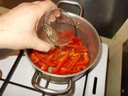 La cottura dei peperoni