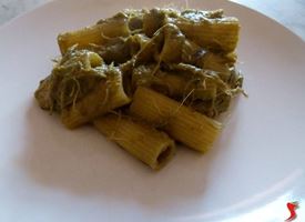 carciofi con pasta