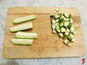 taglio delle zucchine