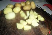 taglio dadini patate