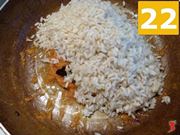 aggiungere il riso alla zucca