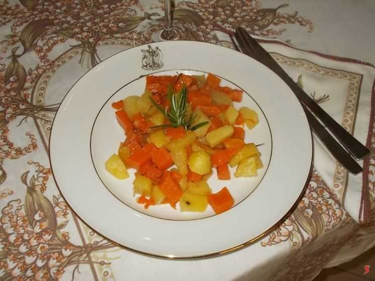 La zucca con patate