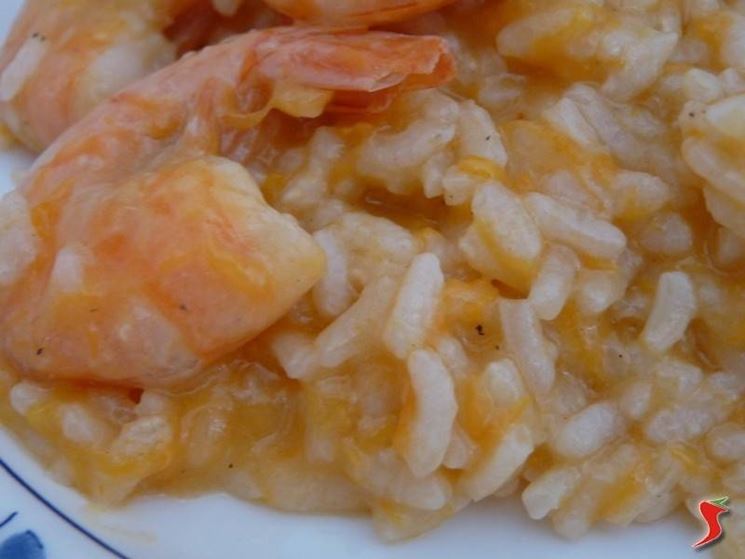 risotto zucca e gamberetti