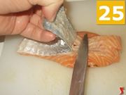 Preparazione del salmone