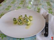 Le zucchine con il formaggio Philadelphia