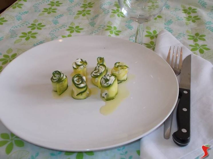 Le zucchine con il formaggio Philadelphia