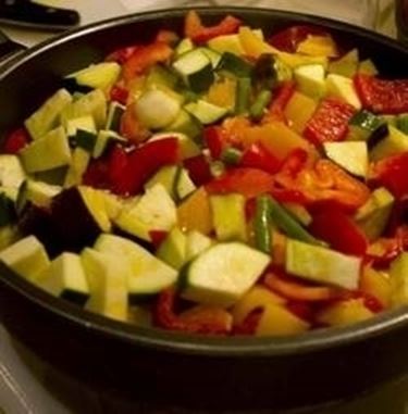 Preparazione peperonata